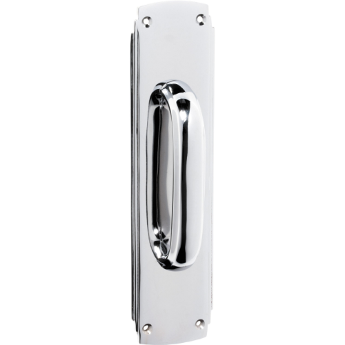 Pull Handle Art Deco Chrome Plated H240xW60mm in Chrome Plated