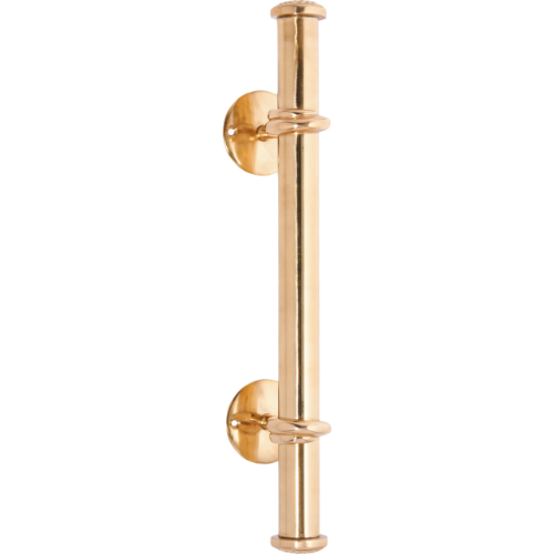 Pull Handle Bar Polished Brass H420xP92mm in Polished Brass
