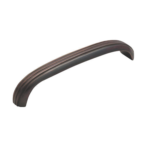 Cabinet Pull Handle Deco Curved Large Antique Copper L125xW20xP25mm in Antique Copper
