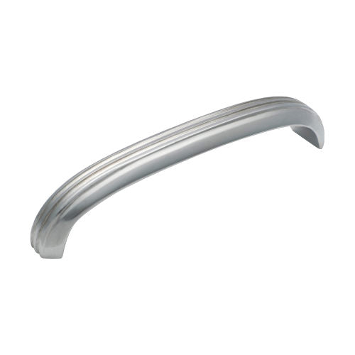 Cabinet Pull Handle Deco Curved Large Chrome Plated L125xW20xP25mm in Chrome Plated