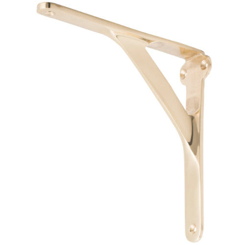 Traditional black metal shelf bracket from Southern Design Group's Tradco collection, mounted on a wall for sturdy support.