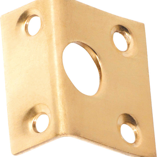 Right Angle Keeper Polished Brass Bolt 9mm in Polished Brass