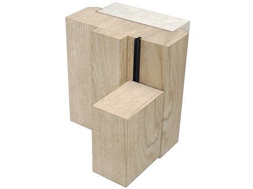 LORIENT 1011 - Firtree Perimeter and Meating Stile Seal (2 x 4mm Fins), L2750mm in Black