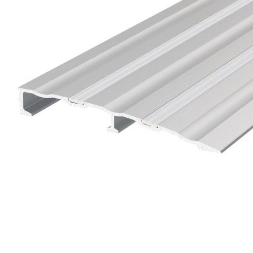Lorient 4551 Heavy Duty Threshold Ramp - Clear Anodised / W100mm x L2100mm x H12.5mm in Clear Anodised