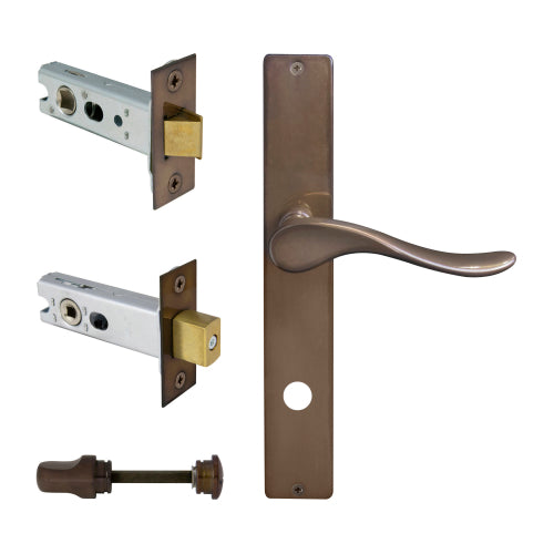 Privacy Sets with Handle on Long Backplate | Style Finish Doorware ...