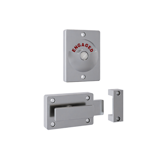 100A Series Lock and Indicator Set ? With Screw Fixings in Satin Chrome