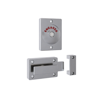 100A Series Lock and Indicator Set ? With Screw Fixings in Satin Chrome