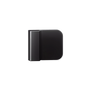 101C Concealed Designer Black Door Bumper - With Screw Fixings in Designer Black