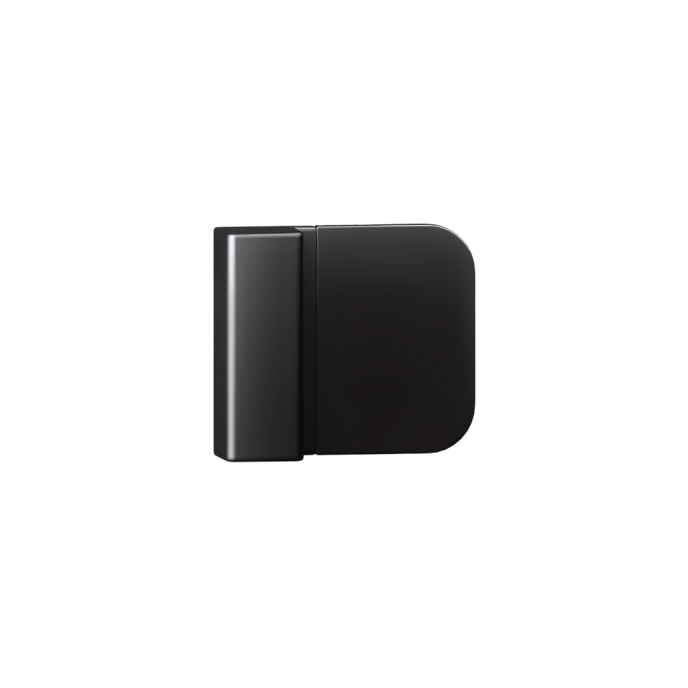 Metlam 101 Door Bumper with concealed fix, showing a sleek black bumper designed to protect doors from impact.