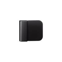Metlam 101 Door Bumper with concealed fix, showing a sleek black bumper designed to protect doors from impact.