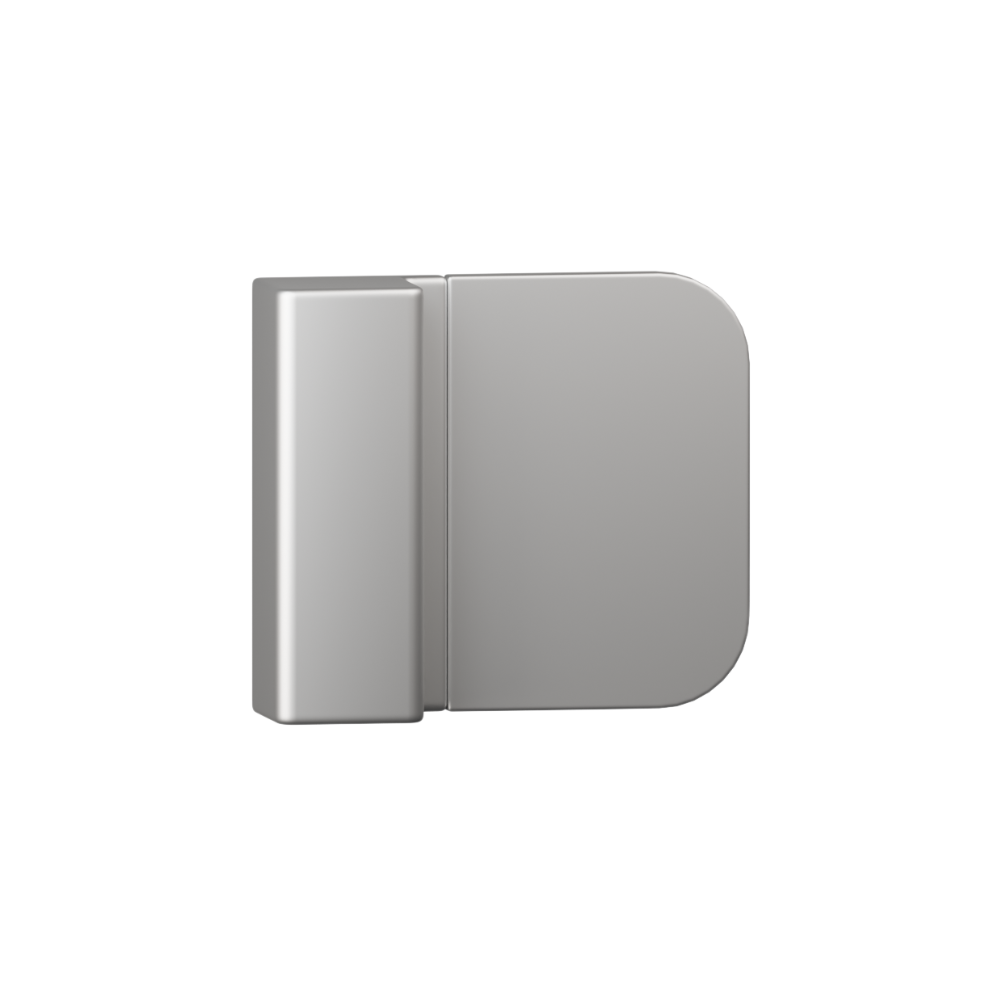 Metlam 101 Door Bumper with concealed fix showing a close-up of the bumper attached to a door edge for protection and support.