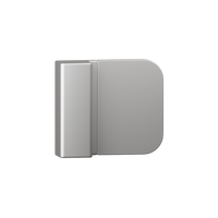 Metlam 101 Door Bumper with concealed fix showing a close-up of the bumper attached to a door edge for protection and support.