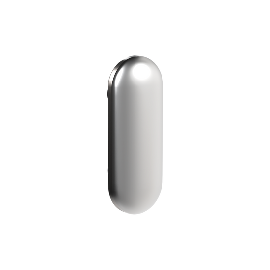101 Concealed Fix Face Plates (Each) ? to suit 101C Bumper and 301 Staple in Satin Chrome