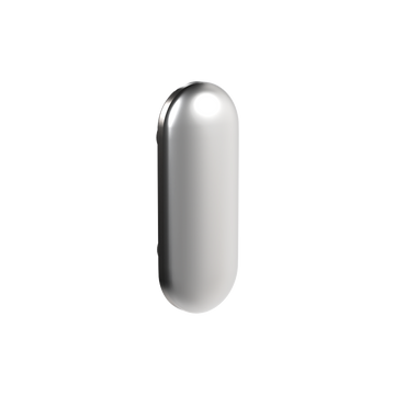 101 Concealed Fix Face Plates (Each) ? to suit 101C Bumper and 301 Staple in Satin Chrome