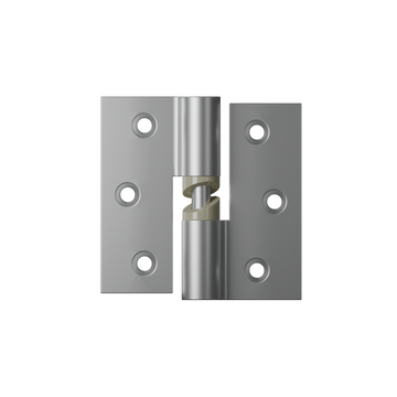 106 Gravity Hinge Screw Fix (Each) ? With Screw Fixings in Satin Chrome