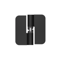 106C Gravity Hinge (Each) ? Concealed - With Screw Fixings in Designer Black