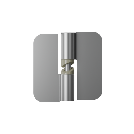 106C Gravity Hinge Screw Fix (Each) ? Concealed - With Screw Fixings in Satin Chrome