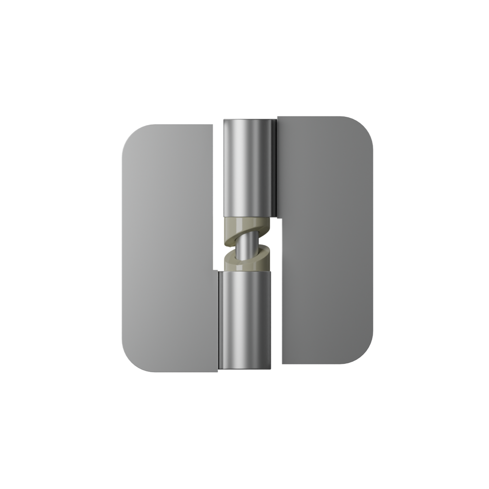 106C Gravity Hinge Screw Fix (Each) ? Concealed - With Screw Fixings in Satin Chrome