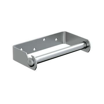 Single Toilet Roll Holder SS in Satin Stainless