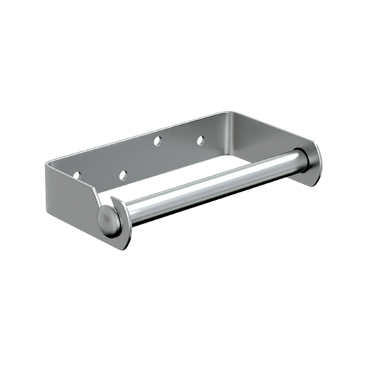 Single Toilet Roll Holder SS in Satin Stainless