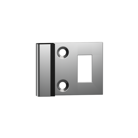 114 Combined Bumper and Staple to suit 13mm door  in Satin Stainless