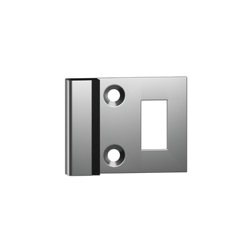 114 Combined Bumper and Staple to suit 18mm door  in Satin Stainless