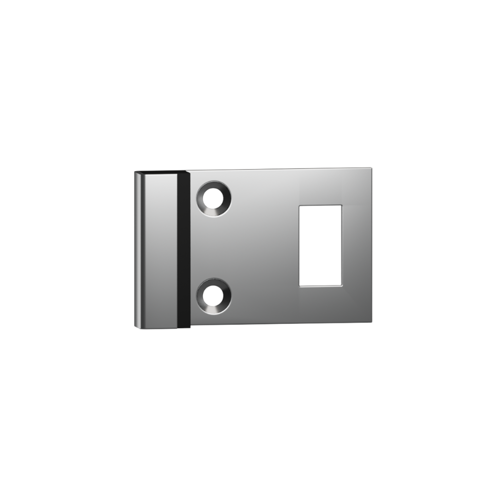 115 Combined Bumper and Staple to suit 33mm door  in Satin Stainless