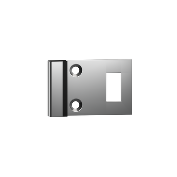 115 Combined Bumper and Staple to suit 33mm door  in Satin Stainless