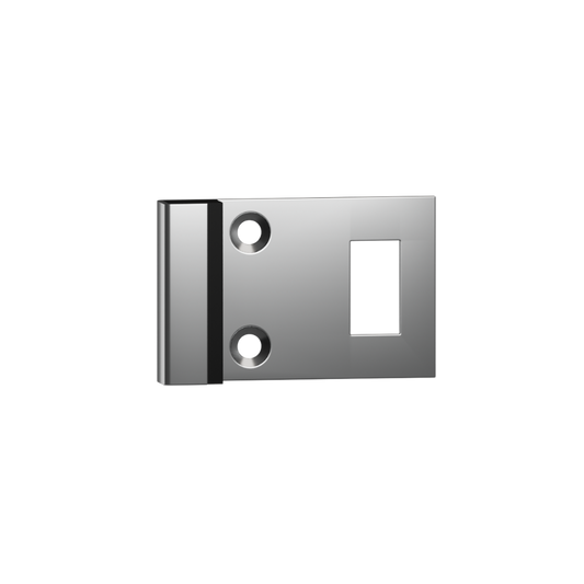 115 Combined Bumper and Staple to suit 33mm door  in Satin Stainless