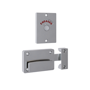 200 Series Lock and Indicator Set ? With Screw Fixings in Satin Chrome