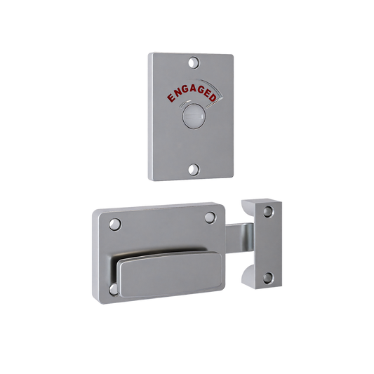 200 Series Lock and Indicator Set ? With Screw Fixings in Satin Chrome