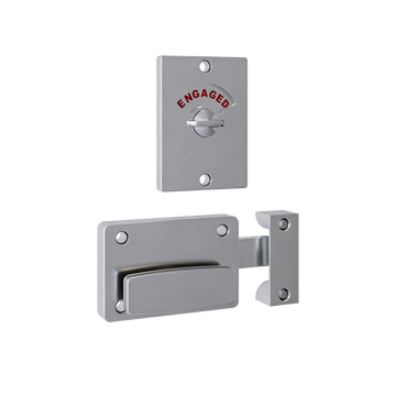 200A Series Safety Handle Lock and Indicator Set ? With Screw Fixings in Satin Chrome
