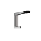 Anti-Microbial 202C Coat Hook with Bumper ? Concealed - With Screw Fixings in Antimicrobial Coating