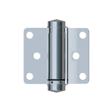 209 Double Action Spring Hinge (Each) ? With Screw Fixings in Satin Stainless