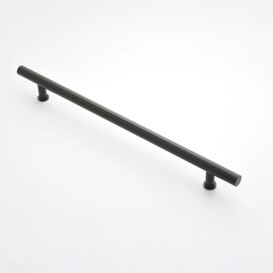 Strand 450mm Door Pull - Rear Fix - Matt Black in Matt Black