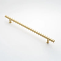Strand 450mm Door Pull - Rear Fix - Satin Brass in Satin Brass