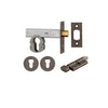 Mortice Deadbolt Euro Signature Brass Backset 60mm Key/Thumb Escutcheon Round Kit in Signature Brass