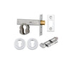 Mortice Deadbolt Euro Polished Chrome Backset 60mm Key/Thumb Escutcheon Round Kit in Polished Chrome