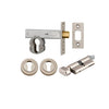 Mortice Deadbolt Euro Satin Nickel Backset 60mm Key/Thumb Escutcheon Round Kit in Satin Nickel