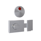 Metlam 300 Series lock and indicator set with silver finish, featuring a secure lock and visual indicator for access control.