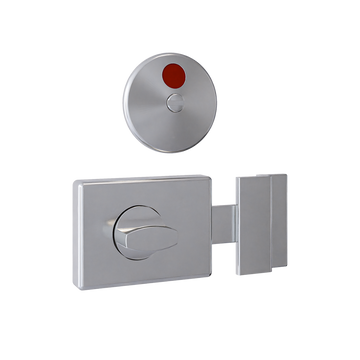 300 Series Lock and Indicator Set ? With Screw Fixings in Satin Chrome
