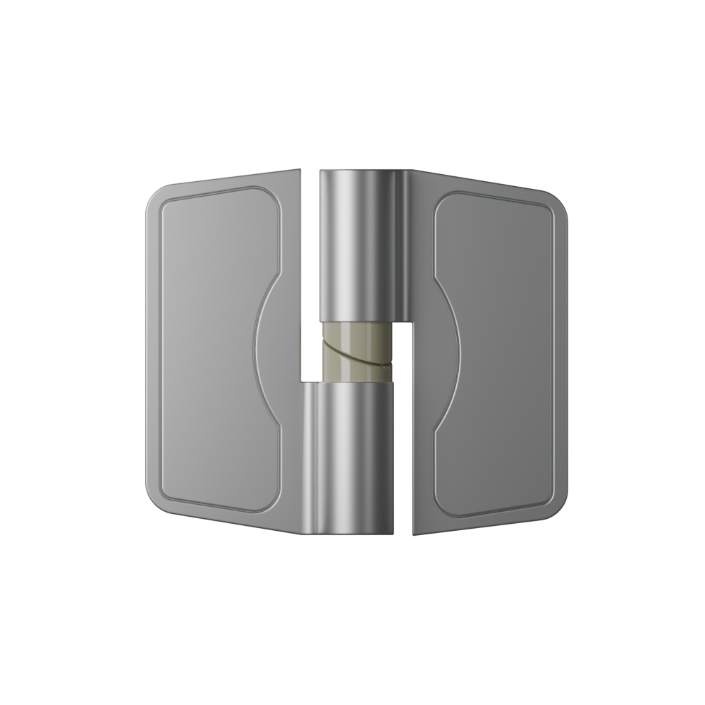 301 Gravity Hinge (Each) ? With Screw Fixings in Satin Chrome