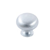 LUGO PLAIN KNOB 30MM SATIN CHROME in Satin Chrome