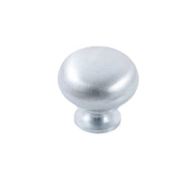 Momo Lugo cabinet knob in dark gray finish, round metal handle with sleek modern design for furniture drawers and cabinets.