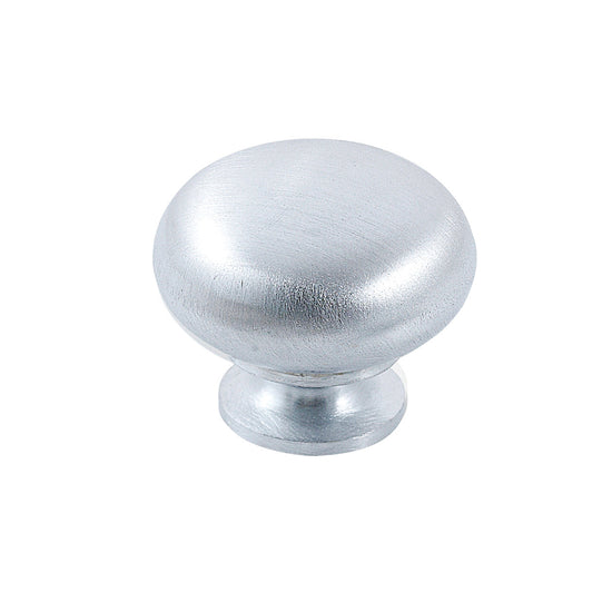 LUGO PLAIN KNOB 38MM SATIN CHROME in Satin Chrome
