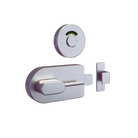 700 Series Ambulant Lock and Indicator Set with Bumper ? With Screw Fixings in Satin Stainless