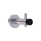 700 Series Coat Hook with Bumper ? Concealed - With Screw Fixings in Satin Stainless