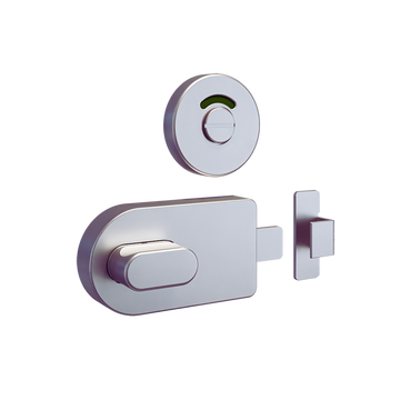 700 Series Lock and Indicator Set with Bumper ? With Screw Fixings in Satin Stainless