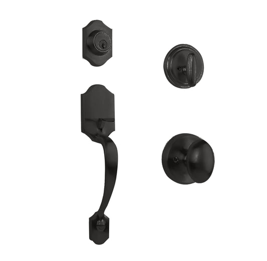 Charente Entry S/C w/Uovo Knob MB BP in Matt Black