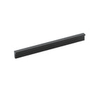 Momo ANGLE Cabinet Pull Handle in matte black finish, sleek modern design for kitchen or furniture cabinet doors.